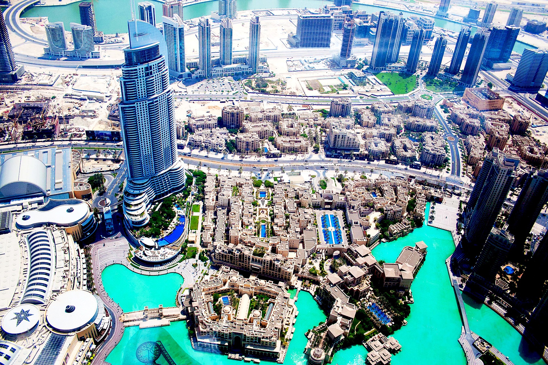 Vista panoramica tirada do alto do Burj Khalifa